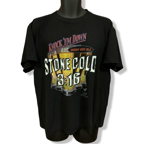 Vintage 1998 Stone Cold Steve Austin WWF T-Shirt - Picture 1 of 3